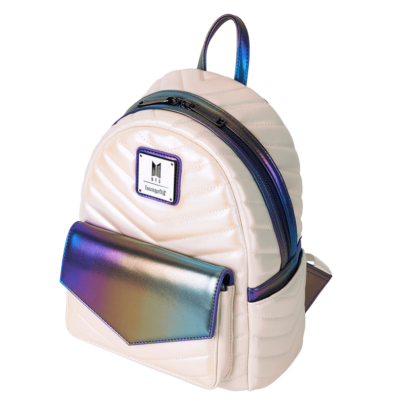 BTS Iridescent Quilted Mini Loungefly Backpack